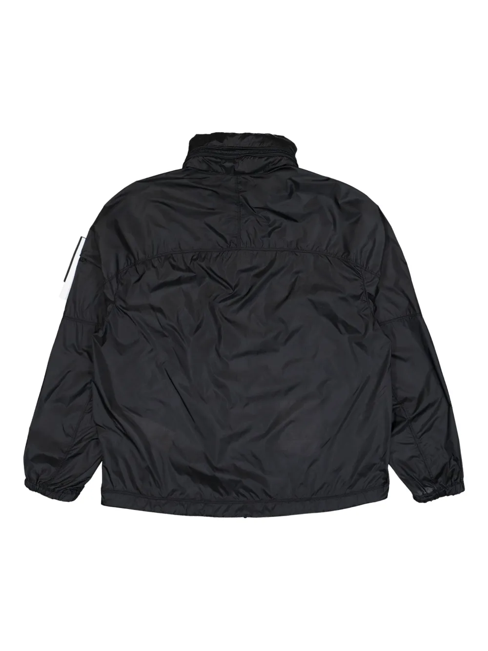 Stone Island concealed-hood zip-up windbreaker Grijs