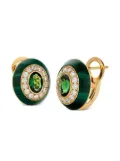 LILY GABRIELLA 18K yellow gold Naia diamond and tsavorite earrings - Green