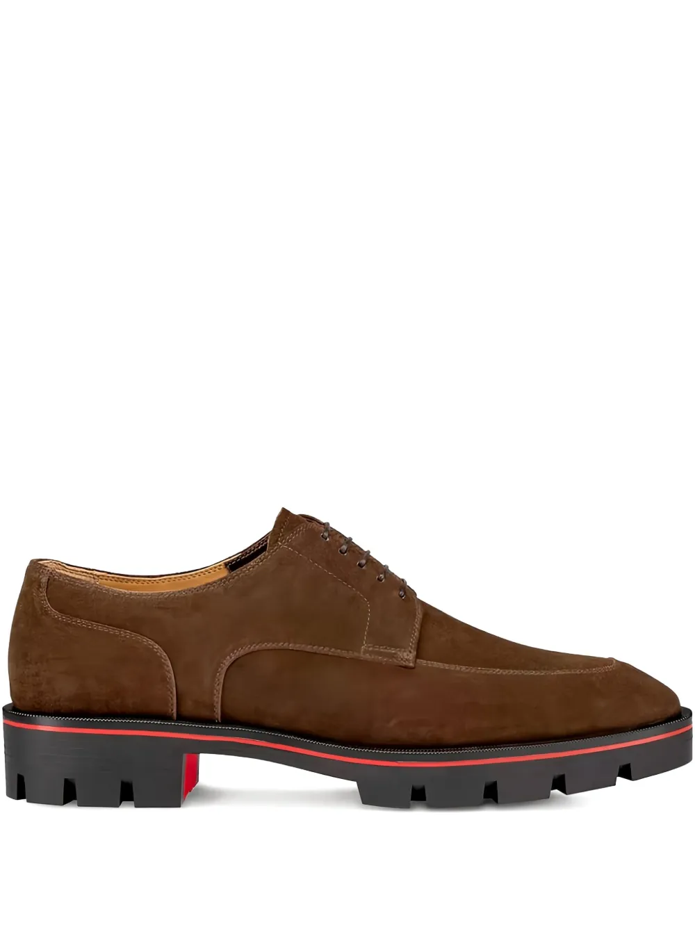 Christian Louboutin Davisol suede Oxford shoes | Brown | Image 1