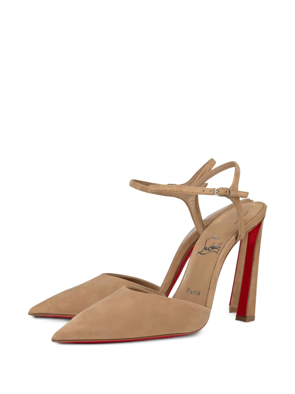 Christian Louboutin 85mm Condora Riviera suede pumps | Neutrals | Image 1
