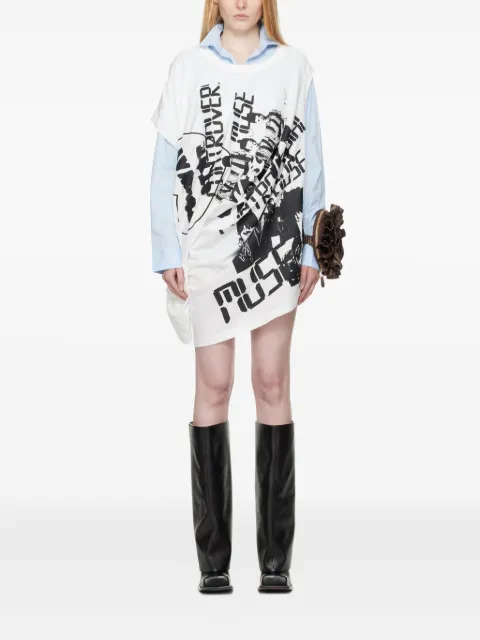 Vaquera graphic-print T-shirt dress