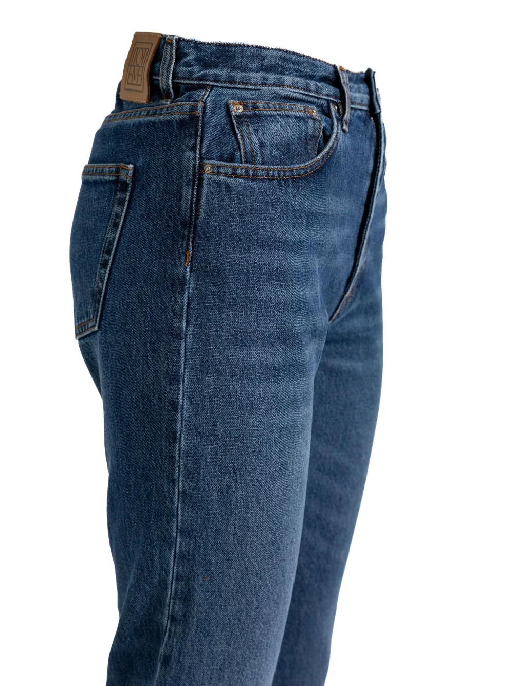 TOTEME Jeans met logopatch en vijf zakken Blauw