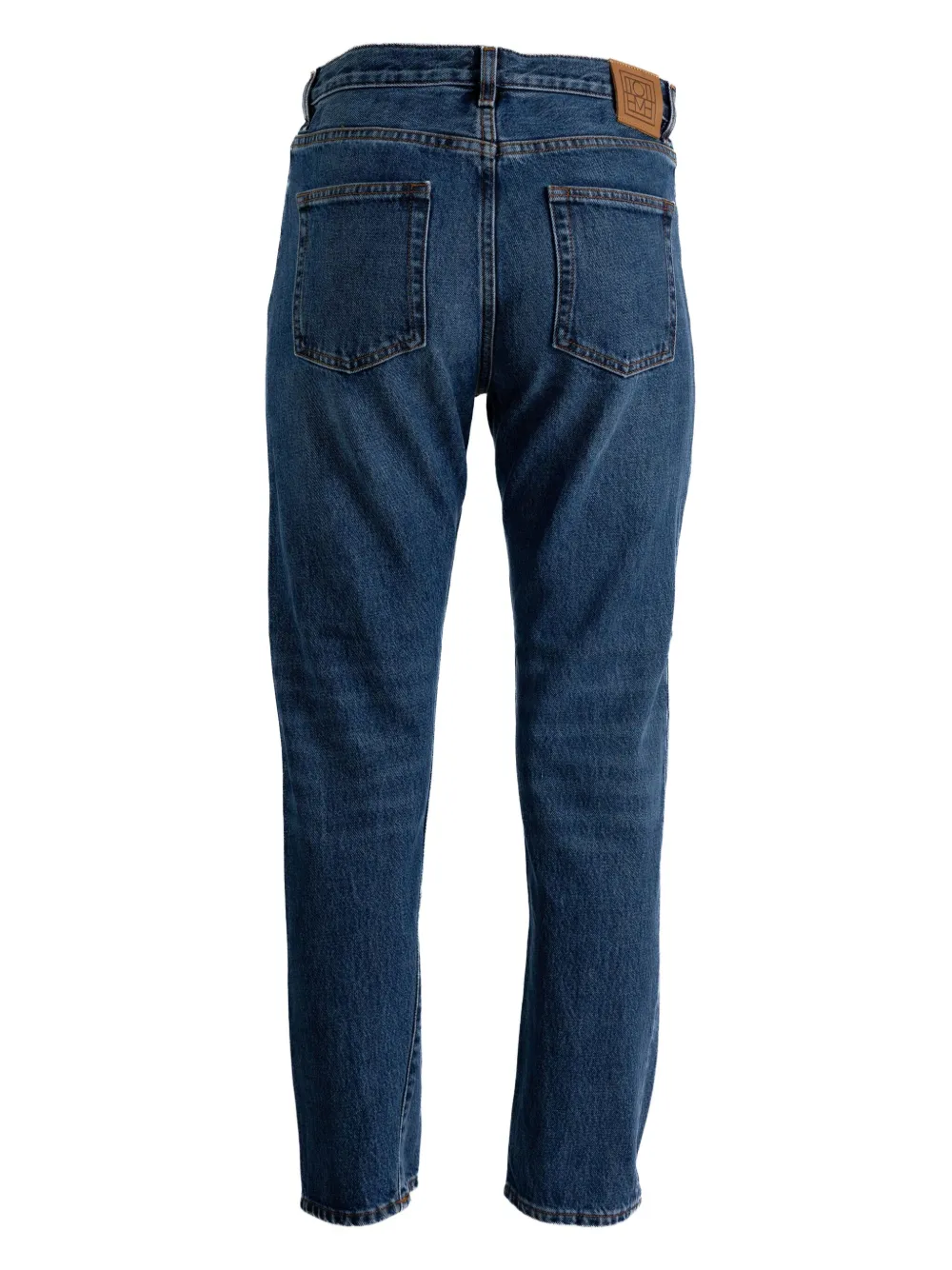 TOTEME Jeans met logopatch en vijf zakken Blauw