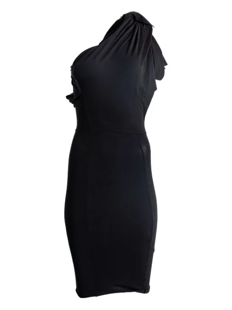 Rick Owens draped one-shoulder midi dress