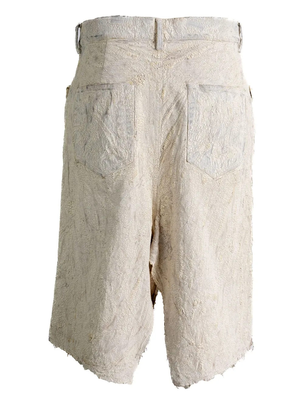 Rick Owens Rok met textuur en franje Beige