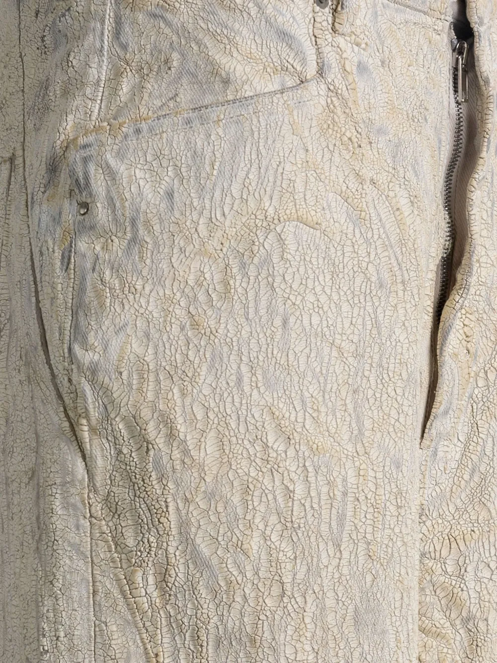 Rick Owens Rok met textuur en franje Beige