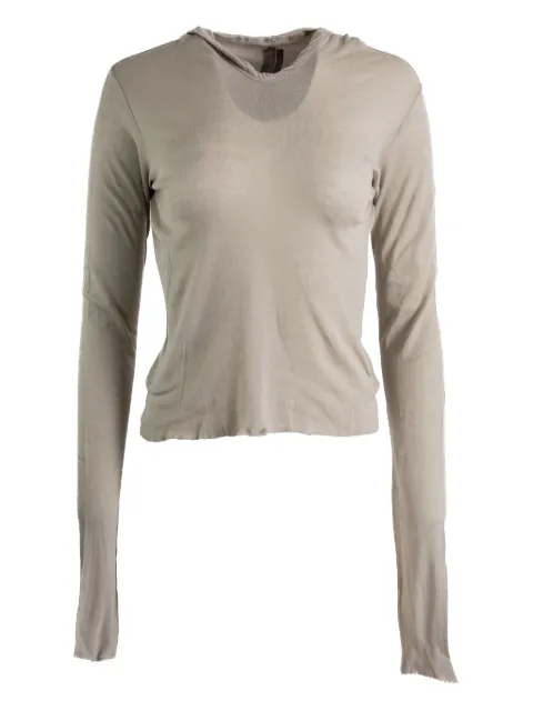 Rick Owens hooded long-sleeve top