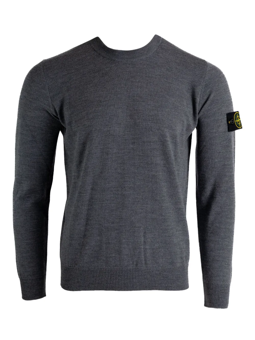 5100071 logo-patch crew-neck sweater