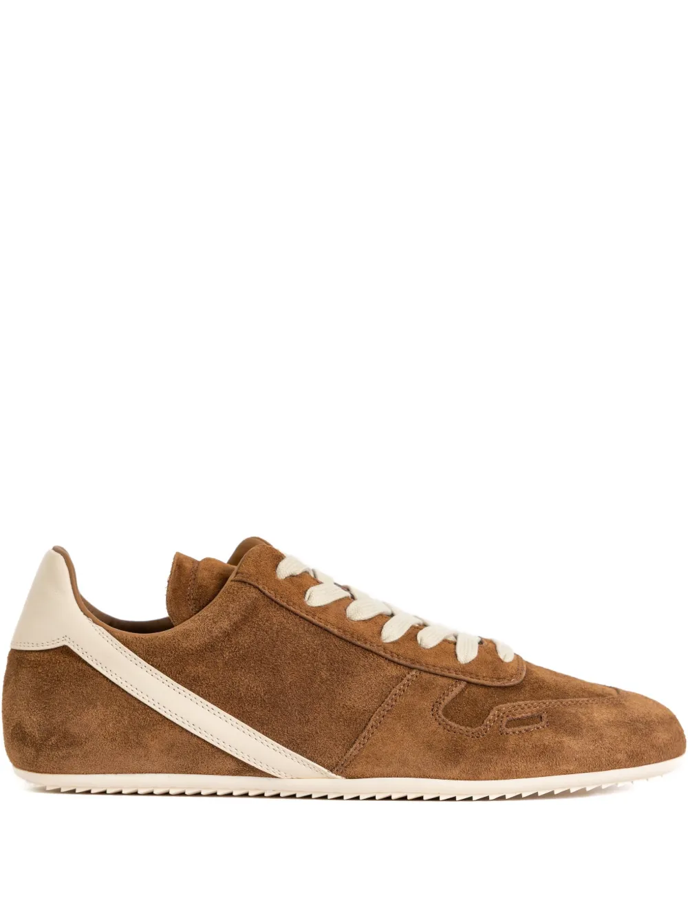 Rick Owens Minimal suède sneakers Bruin