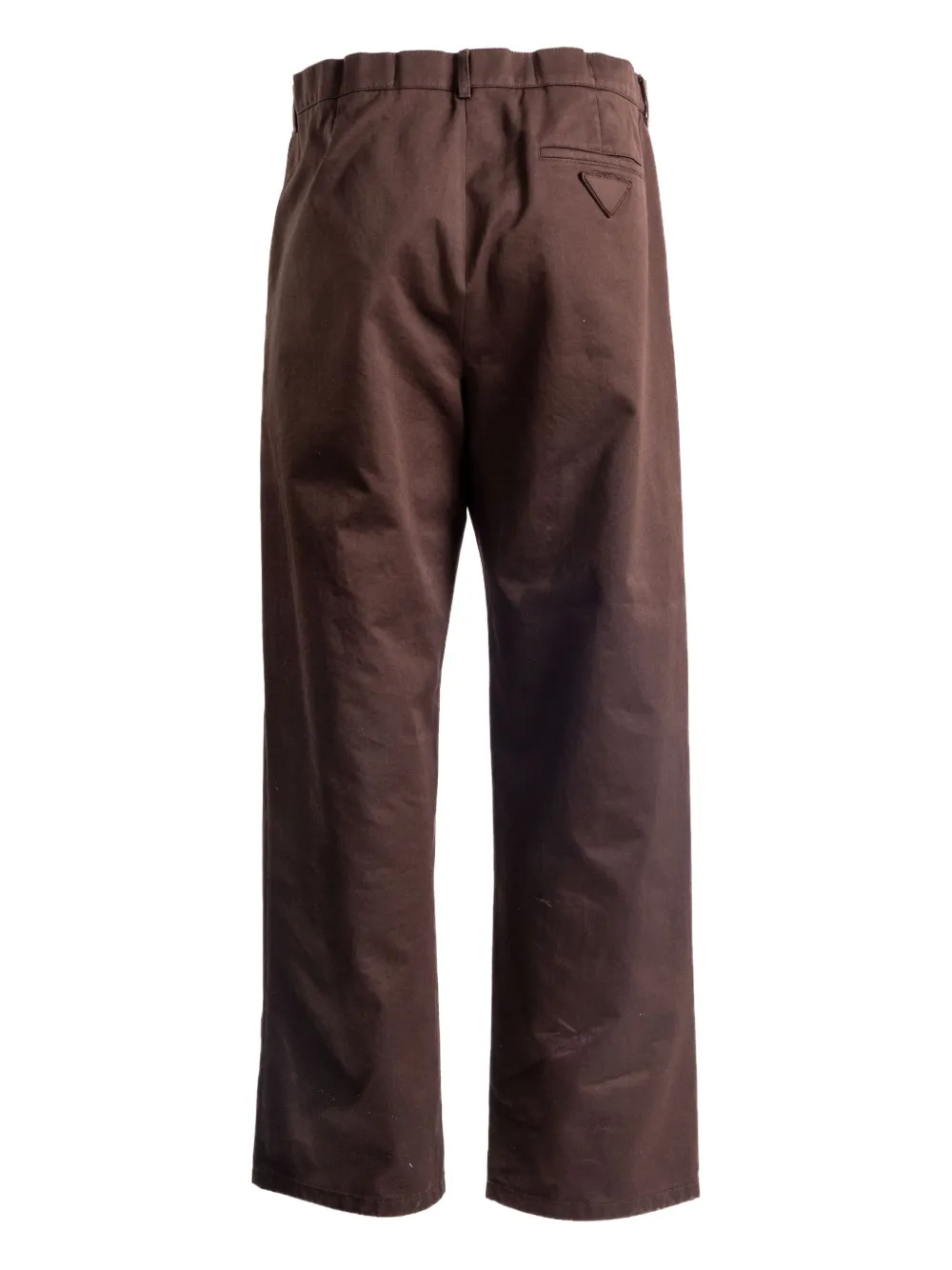 Prada triangle-patch trousers Bruin