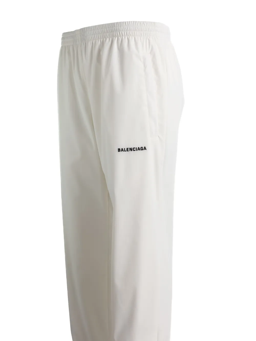 Balenciaga Elastic-cuff Trousers In White