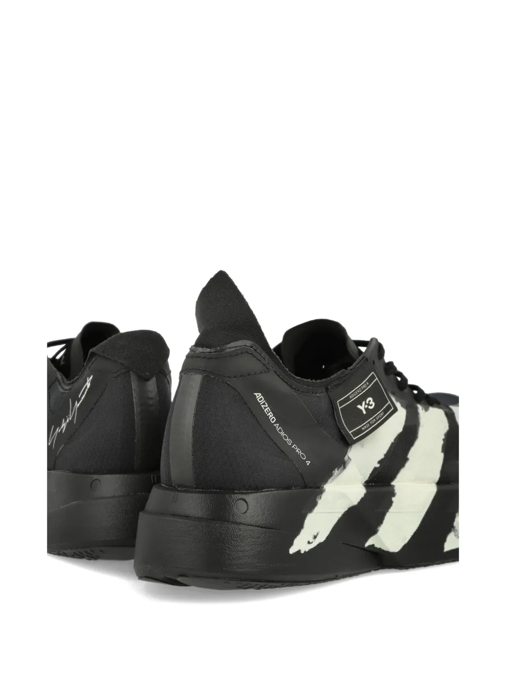 Yohji Yamamoto X Y-3 Adios Pro 4 Lace-up Sneakers In Black