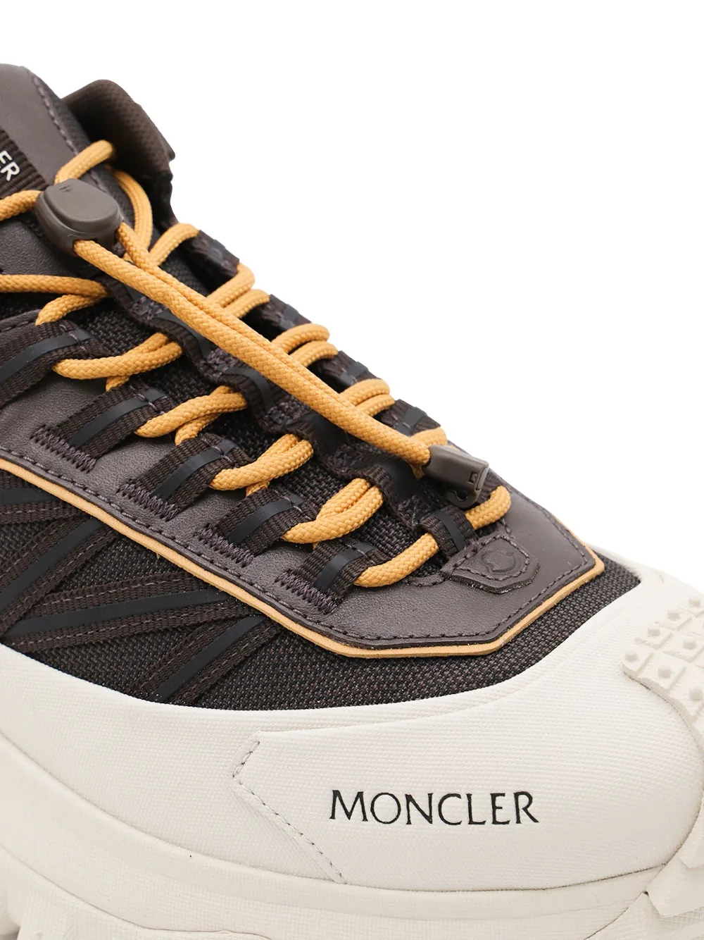 Moncler Trailgrip GTX leather sneakers Brown