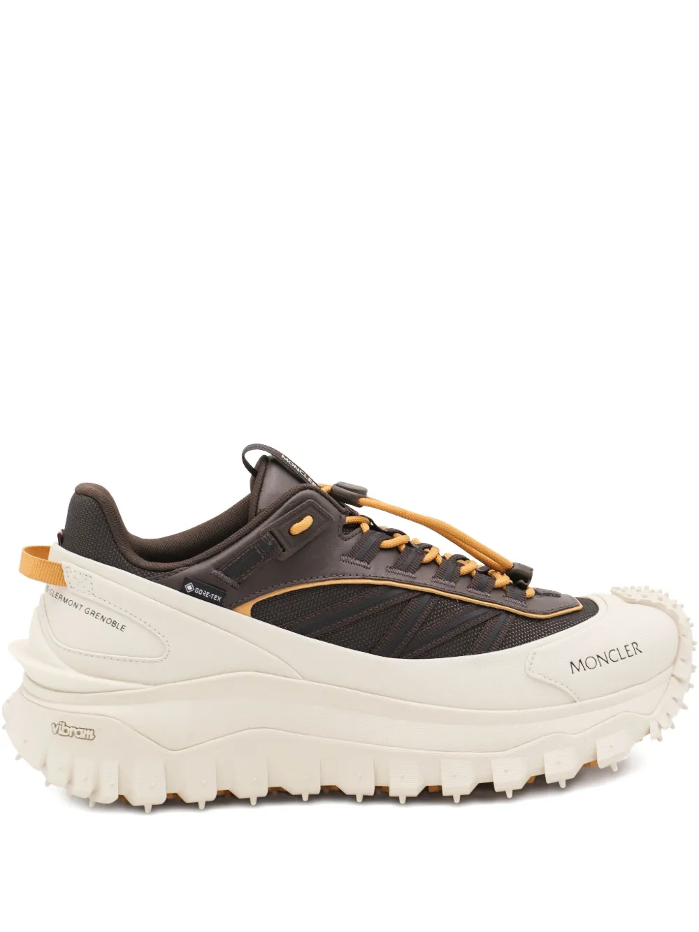 Moncler Trailgrip GTX leather sneakers Brown