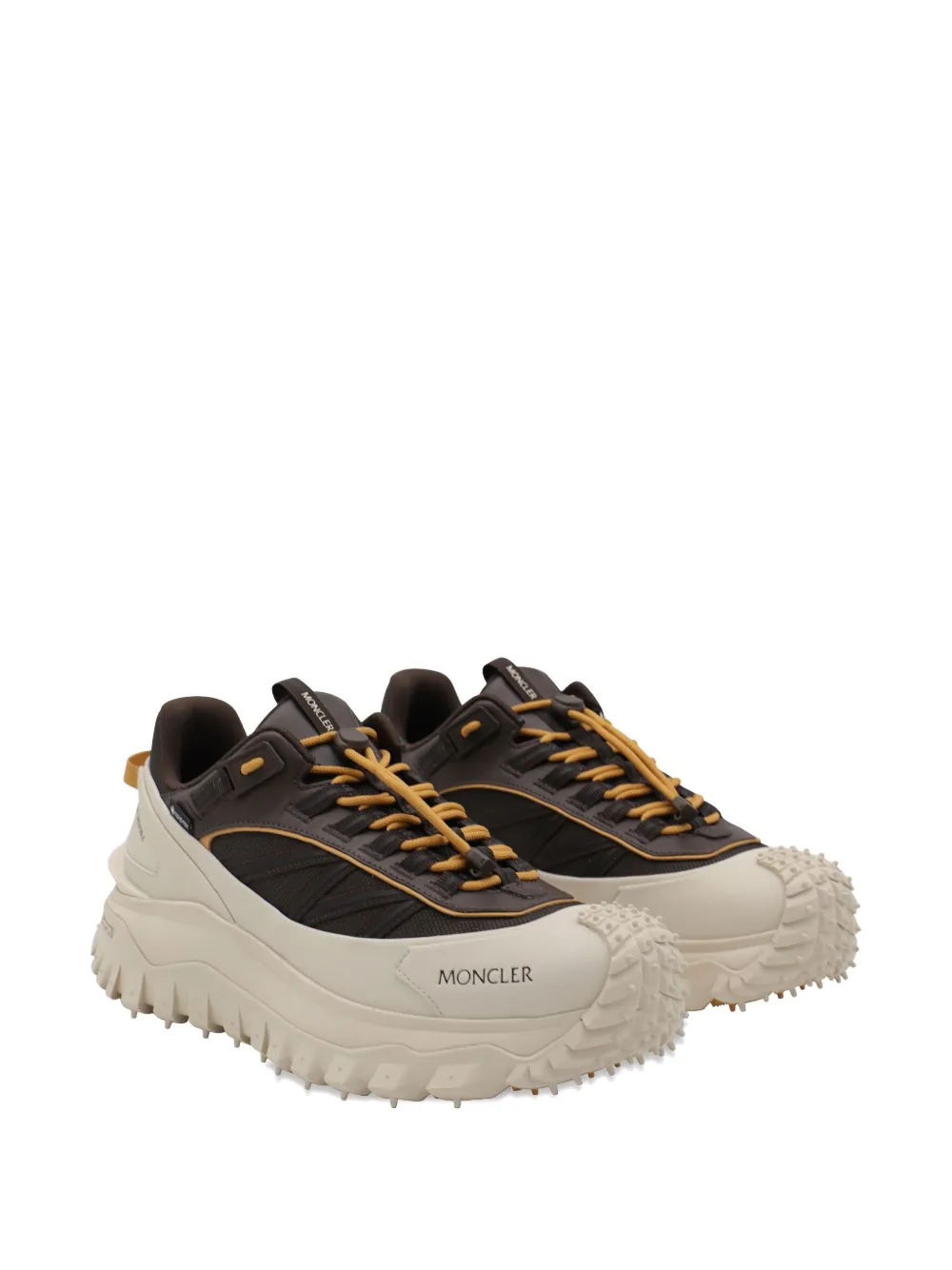 Moncler Trailgrip GTX leather sneakers Brown