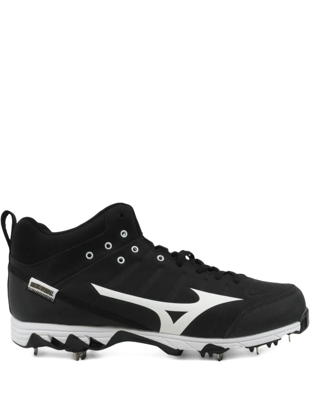 Mizuno Ambition 2 Metal Mid Top Baseball Cleats "Black White" sneakers