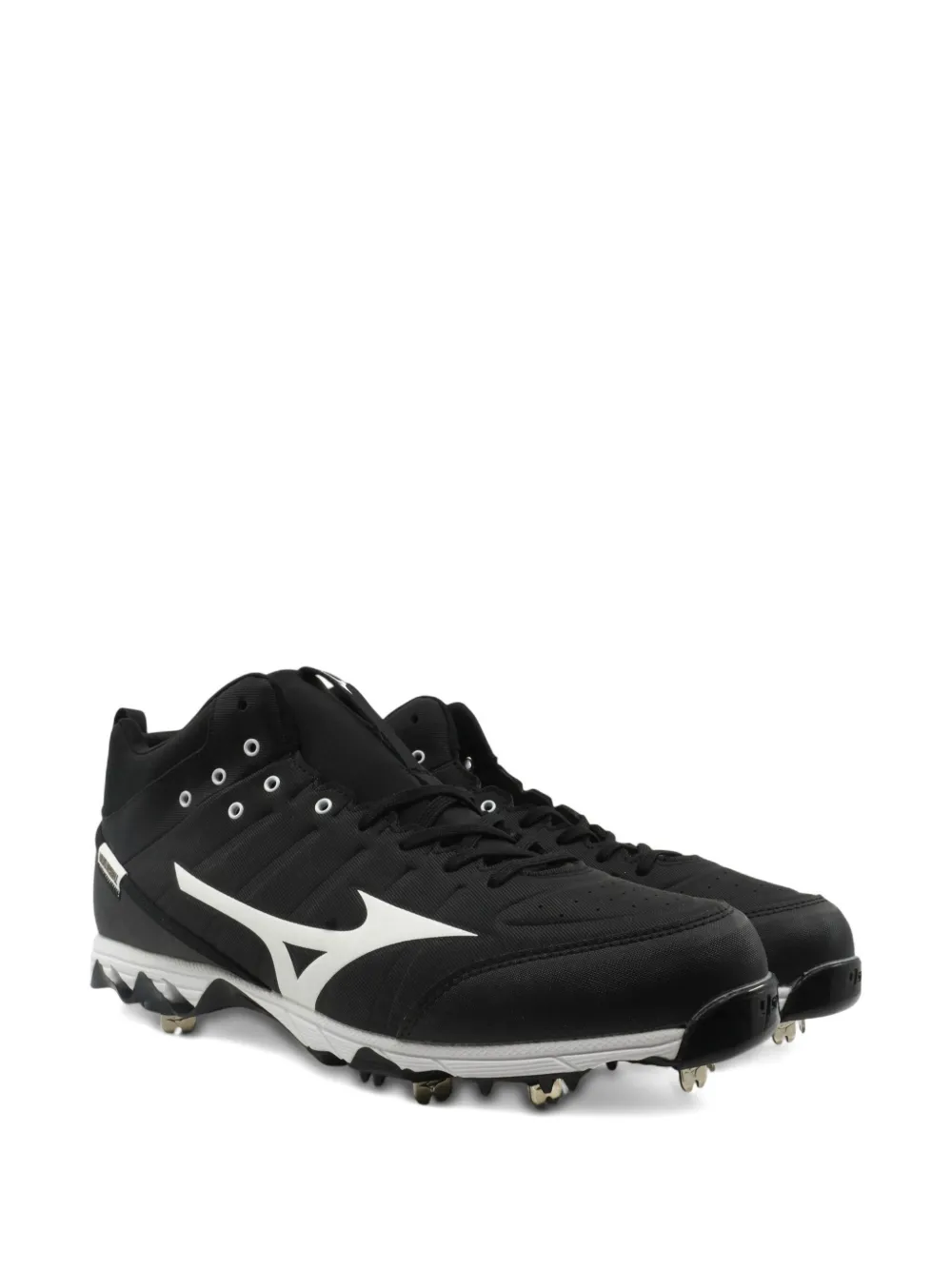 Mizuno Ambition 2 Metal Mid Top Baseball Cleats "Black White" sneakers