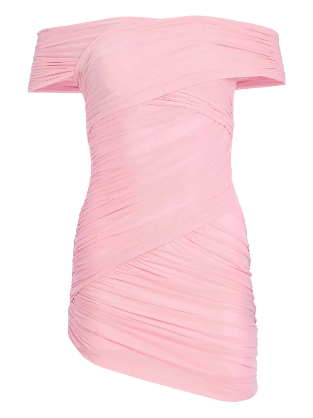 Ser.o.ya Deniz Mesh Mini Dress In Pink