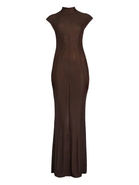 SEROYA Laissa mesh maxi dress