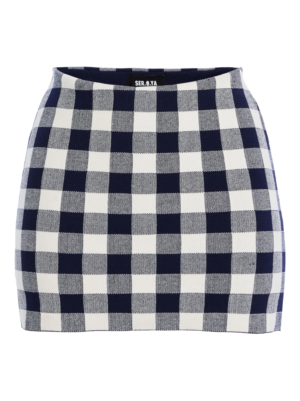 SER.O.YA Serrah gingham-check mini skirt | Blue | Image 1