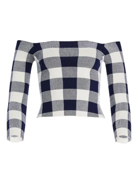 SEROYA Vale gingham top