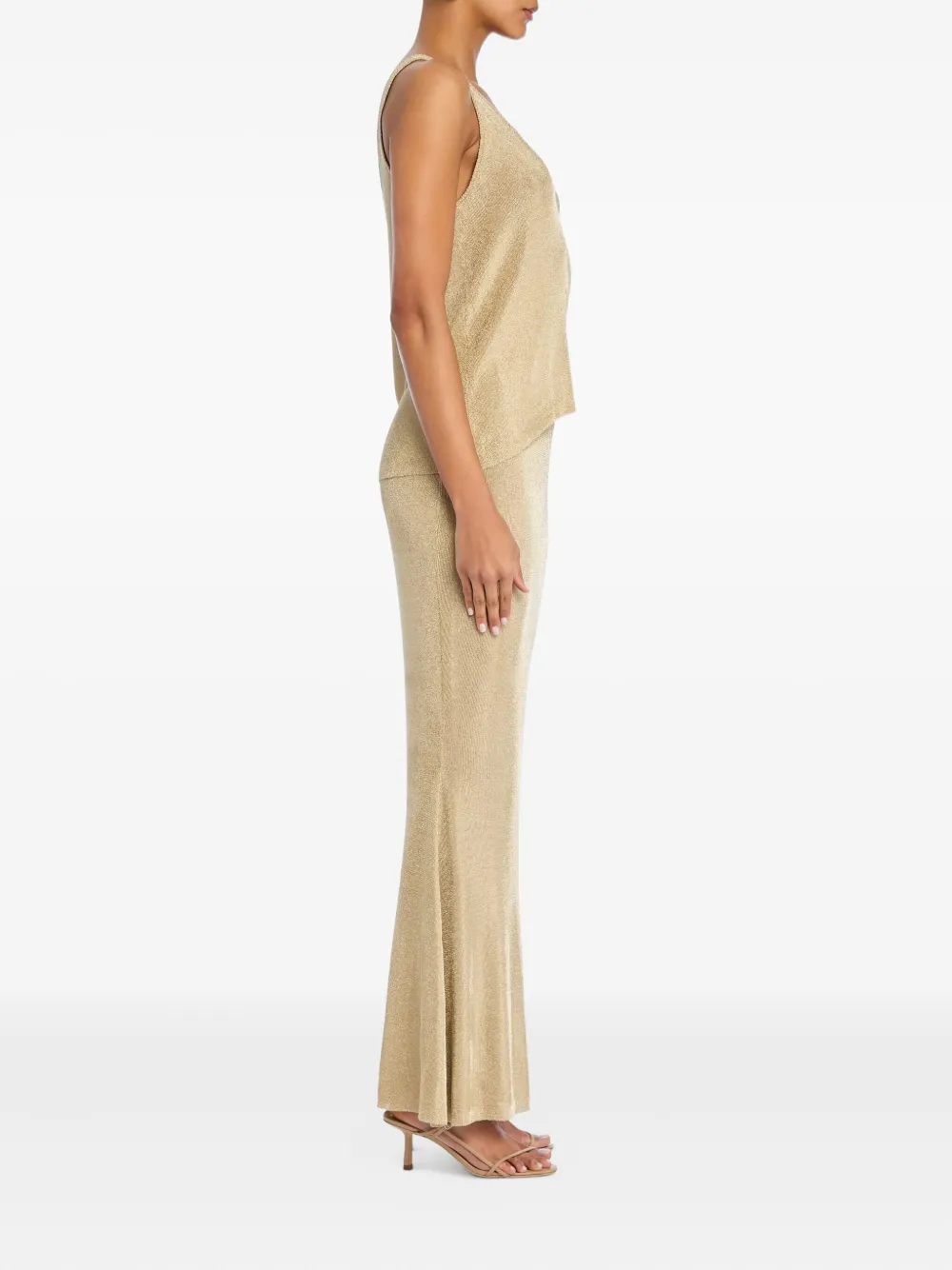 SER.O.YA Harmony metallic rok - Beige