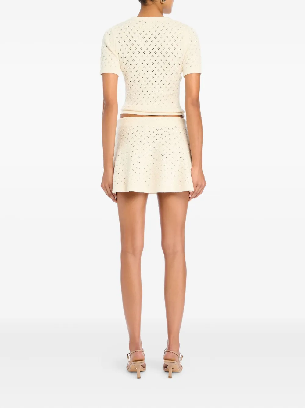 Ser.o.ya Seren Knitted Skirt In White