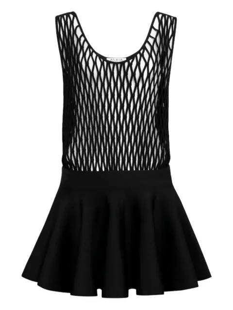 Alaïa flared mini dress