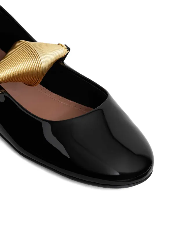 Alaïa Jewel Ballet Flats | Black | FARFETCH