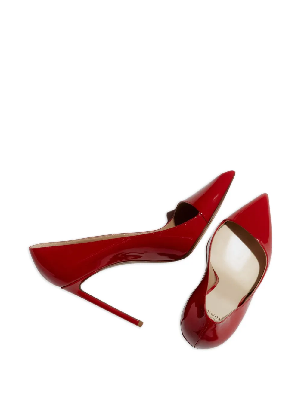 Francesco Russo Pumps met puntige neus Rood