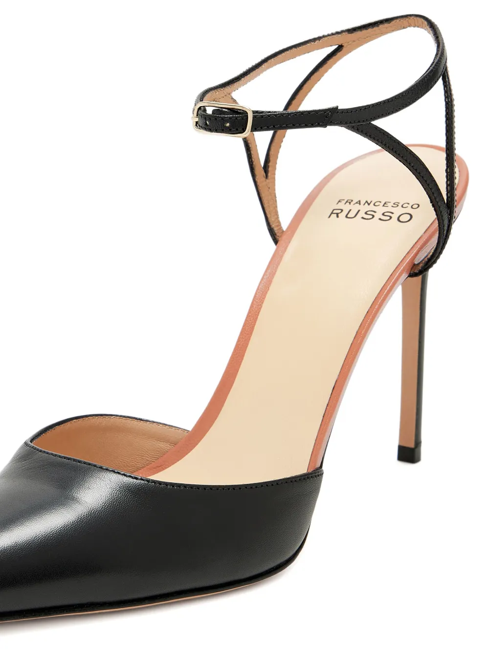 Francesco Russo Pumps met puntige neus Zwart