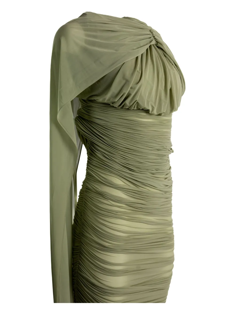 Magda Butrym Gedrapeerde midi-jurk - Groen