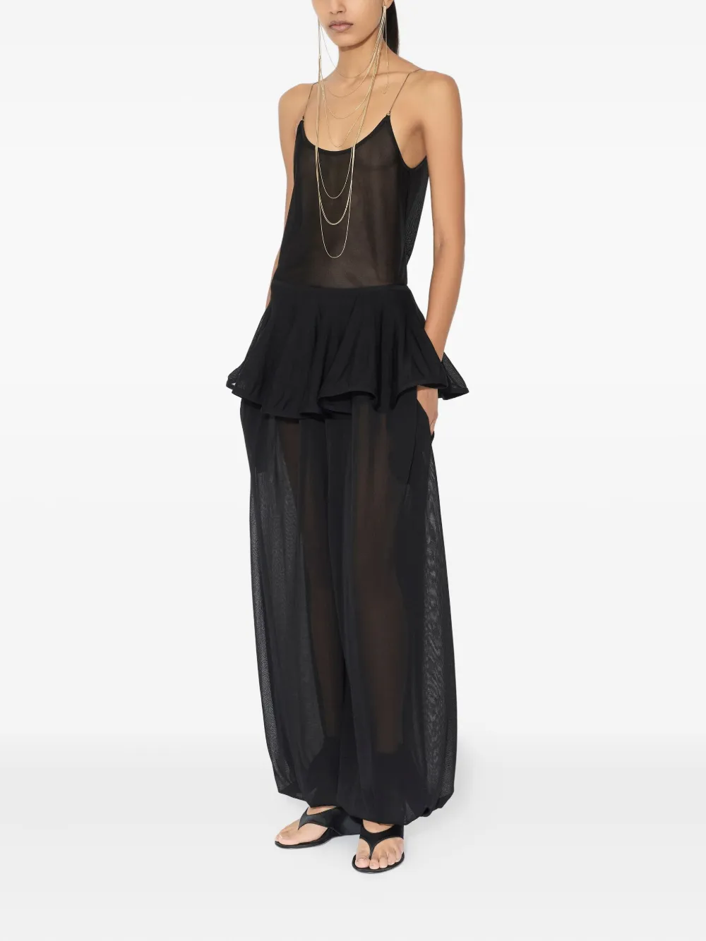 Alaïa sheer-panel top | Vests & Tank Tops | Image 2