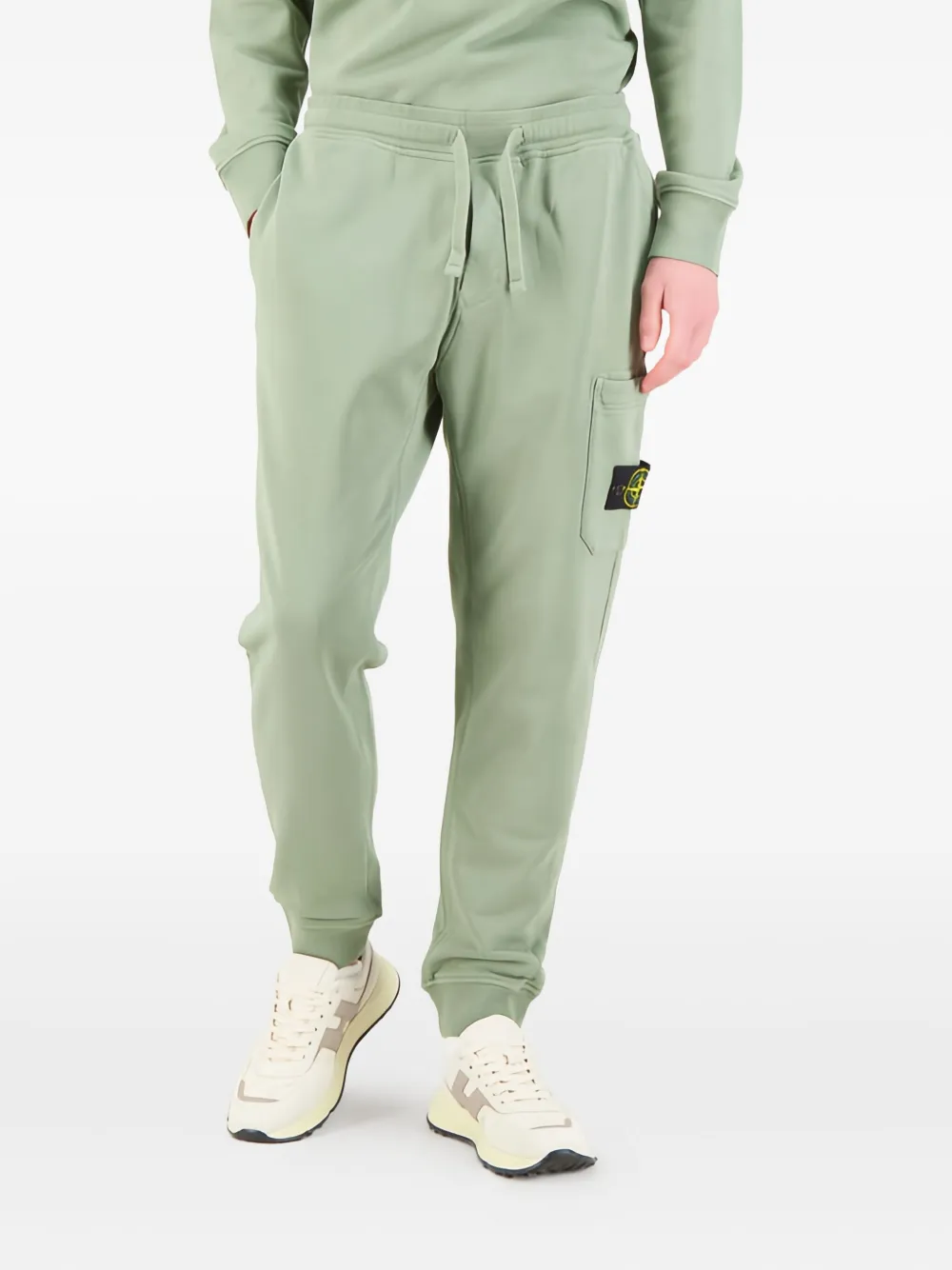 Stone Island patch-pocket joggers | Green | Image 1