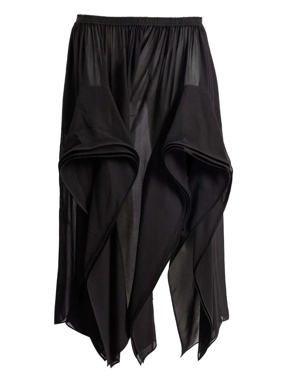 Alaïa ruffled asymmetric trousers | Black | Image 1