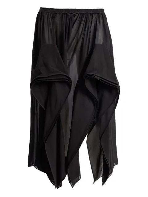 Alaïa ruffled asymmetric trousers