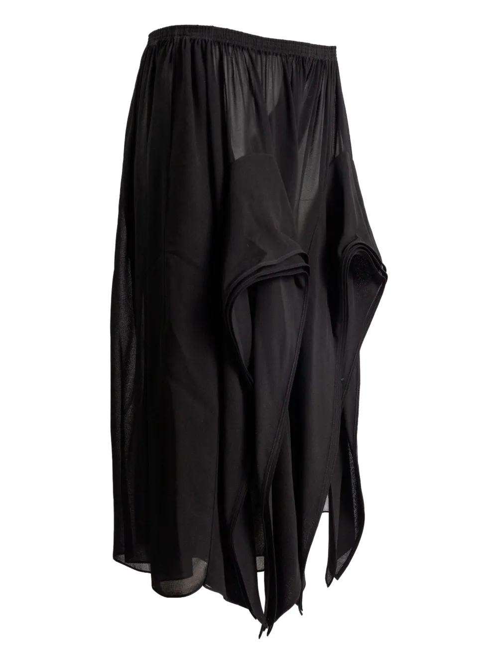 Alaïa ruffled asymmetric trousers | Wide-Leg Pants | Image 2