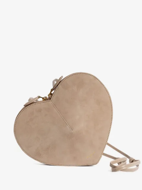 Alaïa Le Cœur heart-shaped suede shoulder bag
