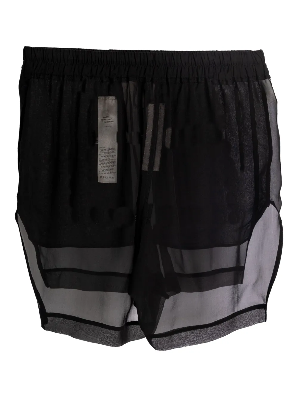 Rick Owens Concordians gelaagde shorts Zwart