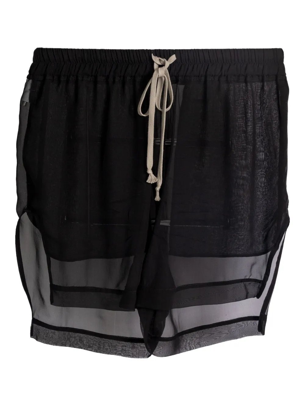 Rick Owens Concordians gelaagde shorts Zwart