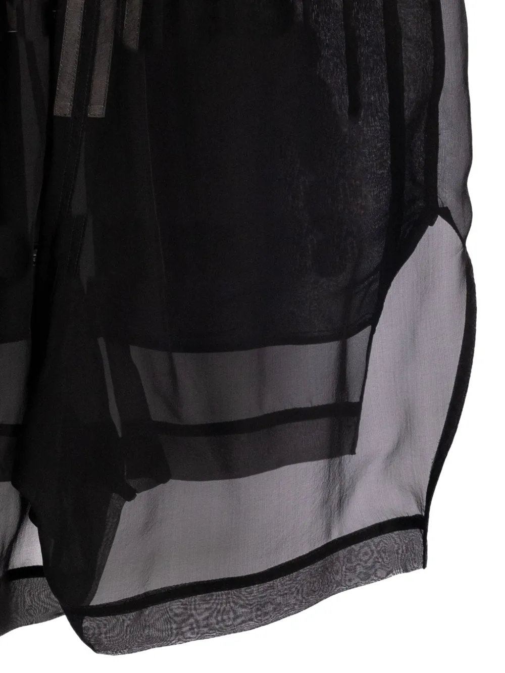 Rick Owens Concordians gelaagde shorts Zwart