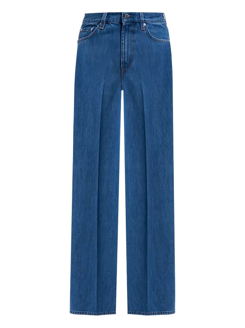 TOTEME pressed-crease wide-leg jeans | Blue | Image 1