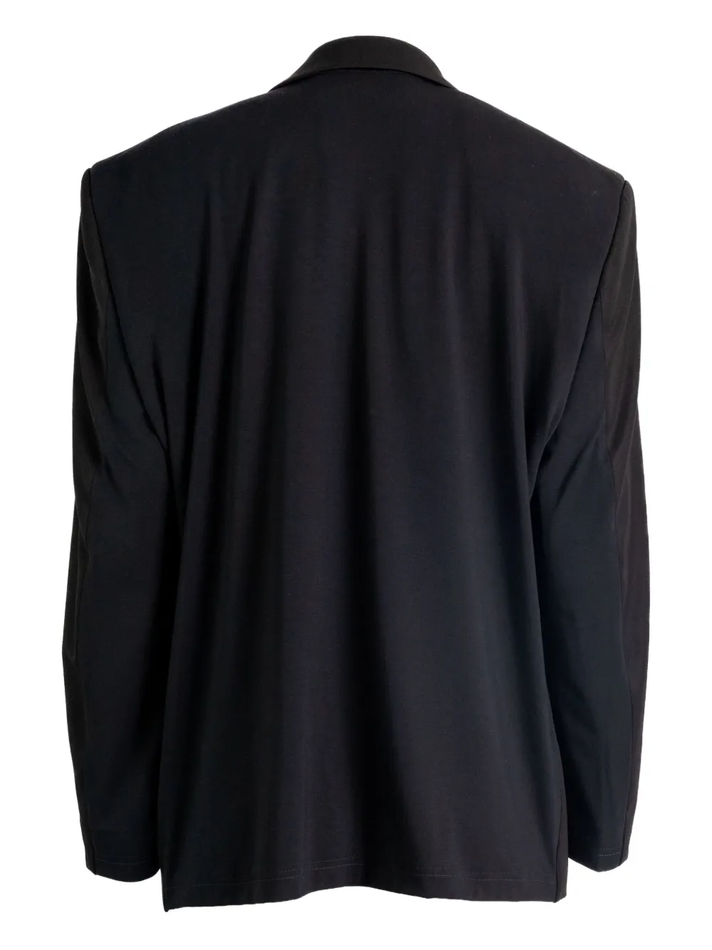 Balenciaga Padded-shoulder Blazer In Black