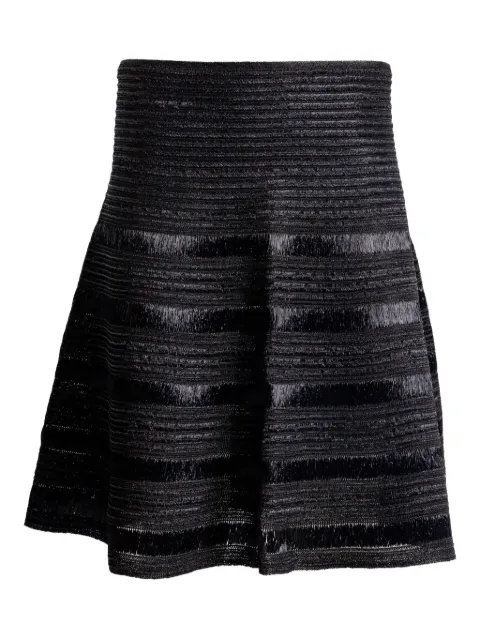Alaïa ribbed mini skirt