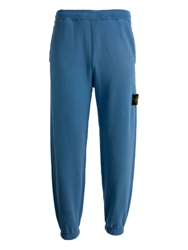 Stone Island Brushed Fleece Track Pants Blue FARFETCH PH