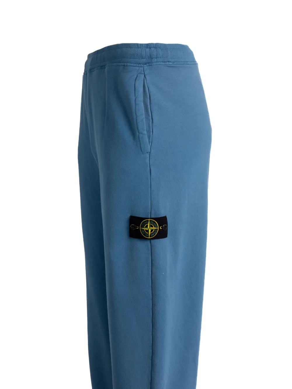 Stone Island Geborstelde fleece trainingsbroek Blauw