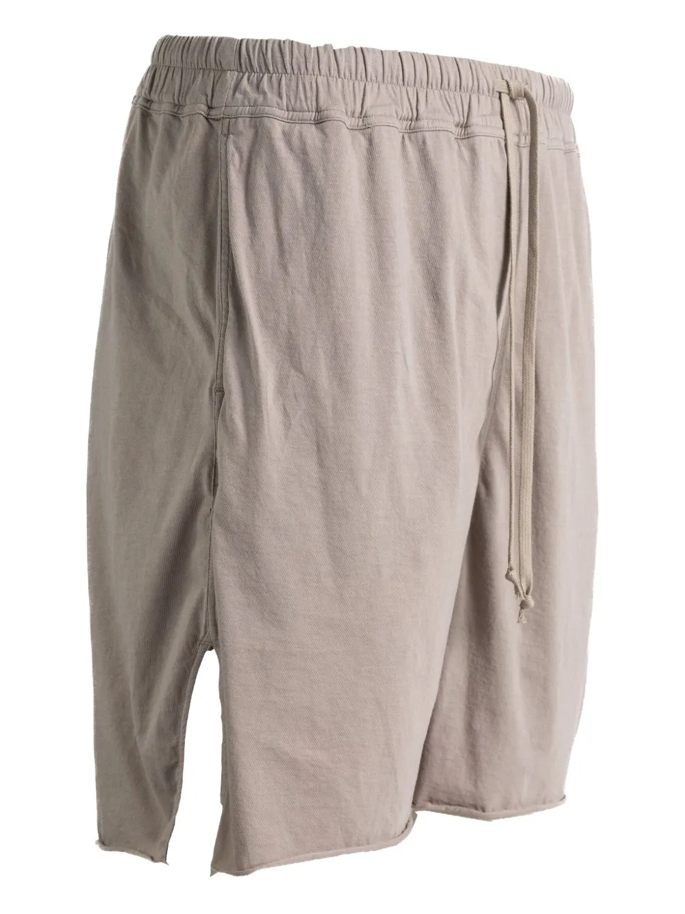 Rick Owens Gerafelde shorts met trekkoord Beige