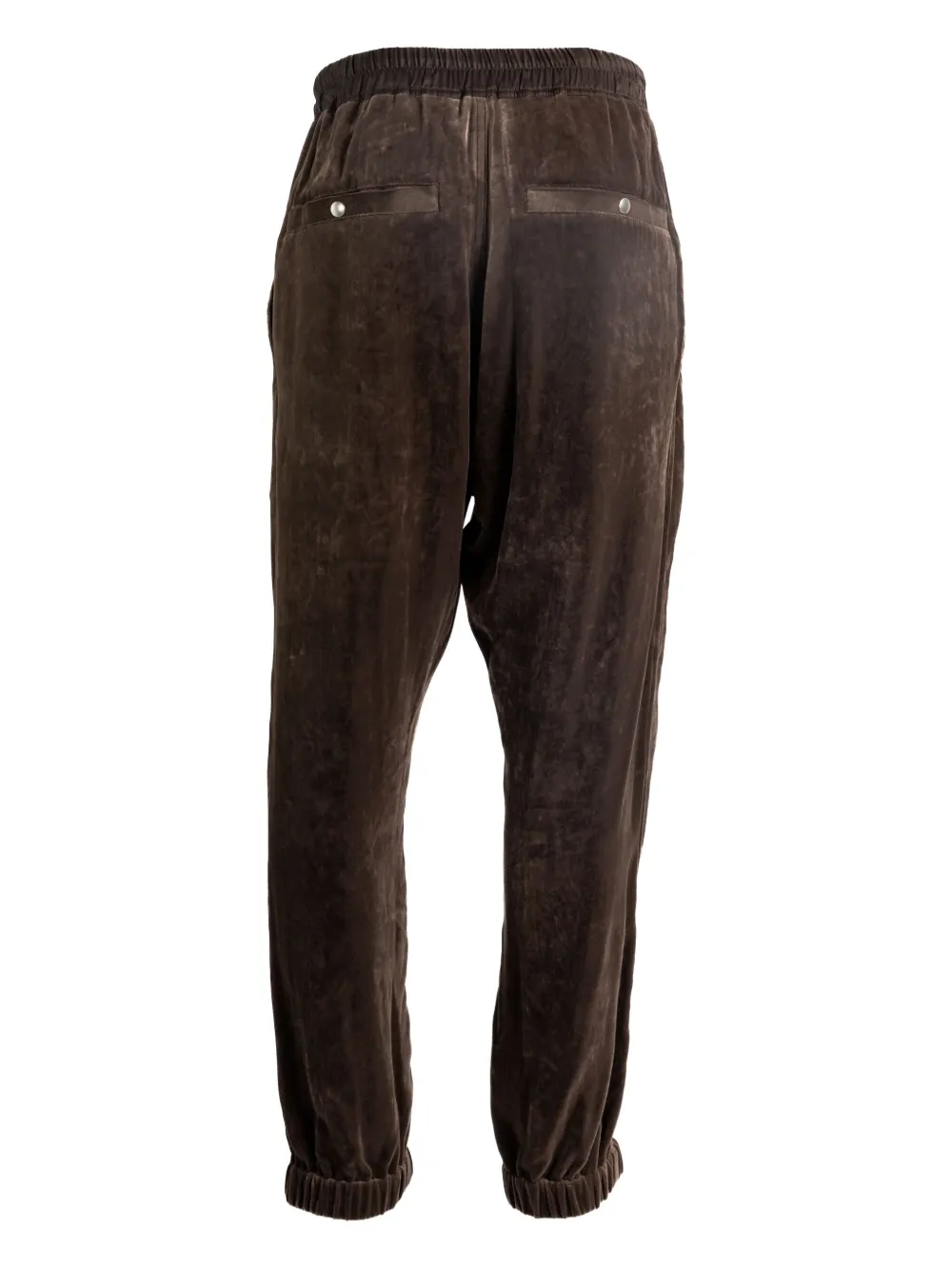 Rick Owens drawstring zip-cuff trousers Bruin
