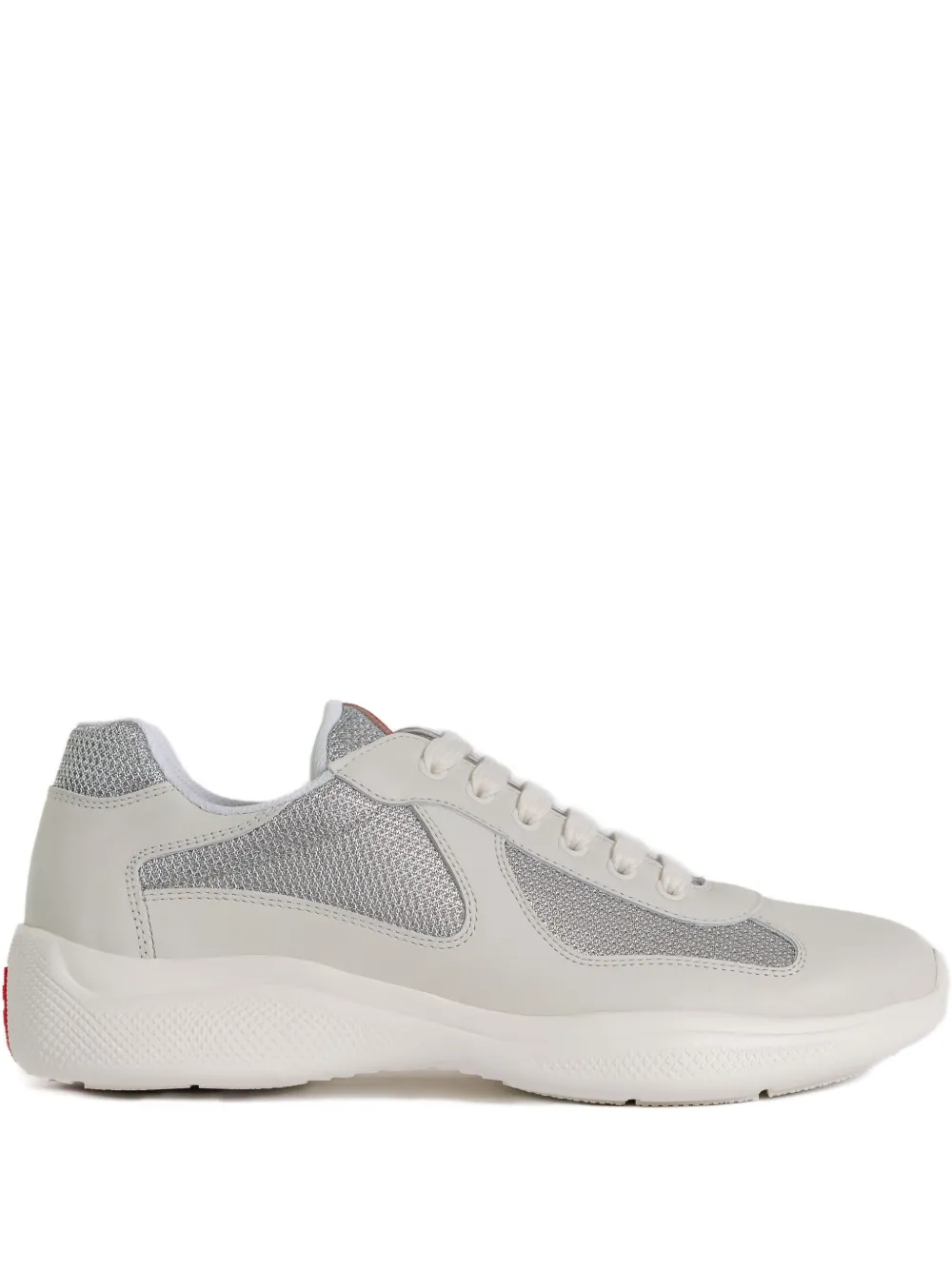 Prada America's Cup low-top sneakers met vlakken Grijs