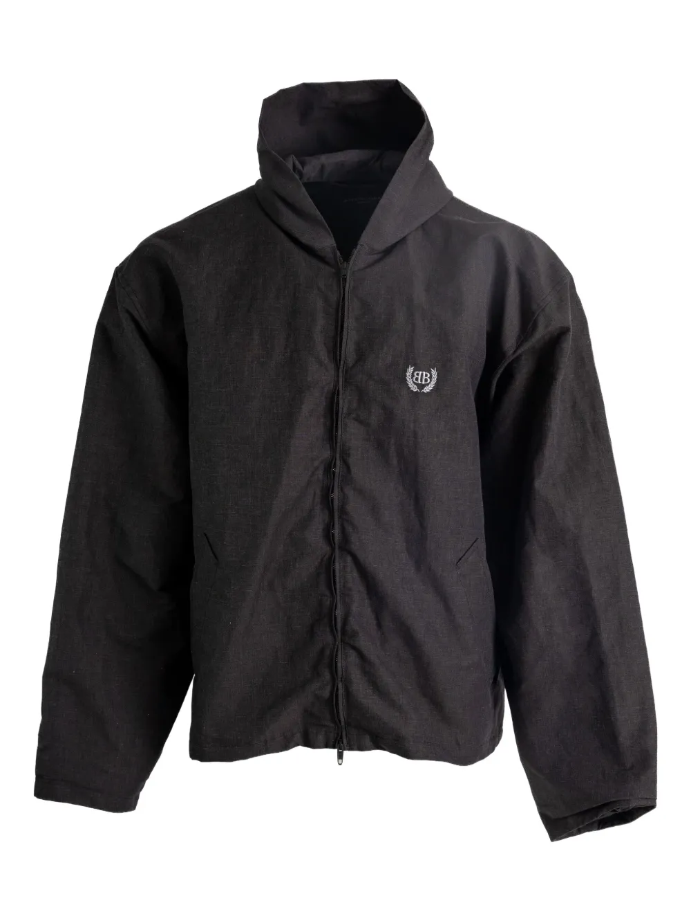 Balenciaga Jack met capuchon en rits Zwart